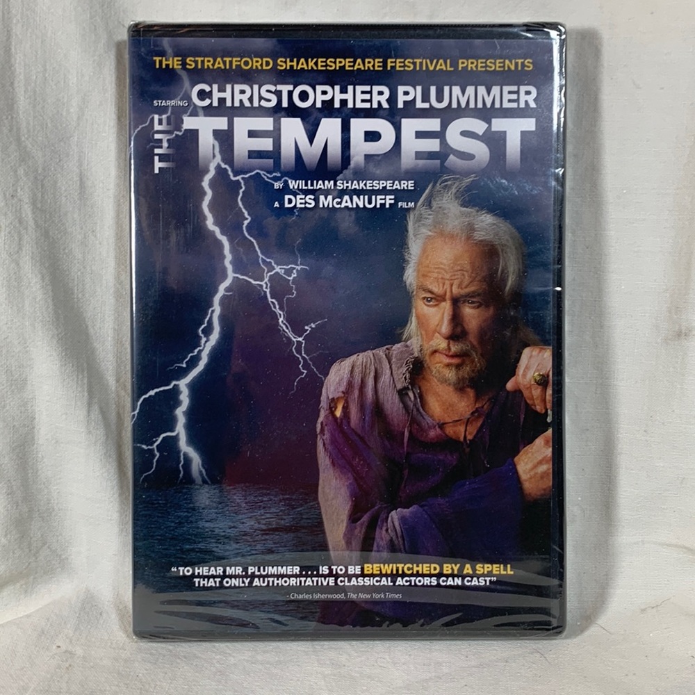 The Tempest starring Christopher Plummer - DVD *sealed*